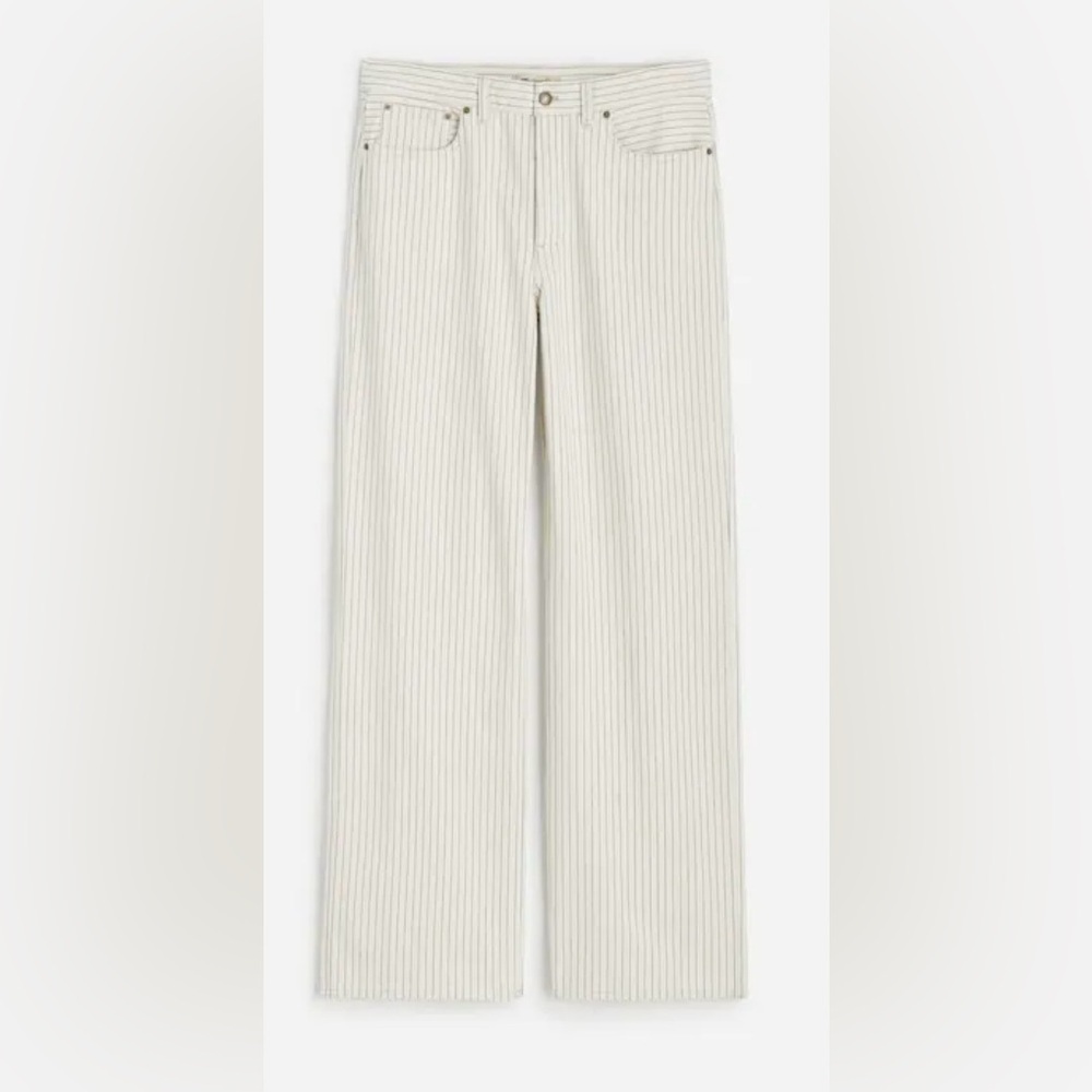 NWT - Madewell - Low-Slung Baggy Jeans - Striped - Size 30 - Picture 9 of 16